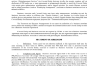 Business Associate Agreement Template Printable Pdf Download Within Business Associate Agreement Hipaa Template