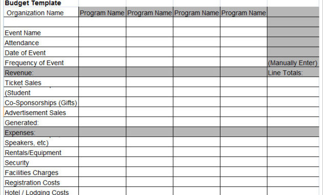 Business Budget Template Template Business In Business Budgets Templates