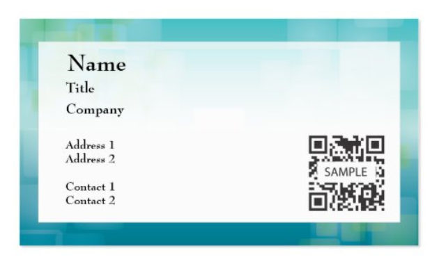 Business Card Template Generic Blue Green Zazzle Throughout Generic Business Card Template