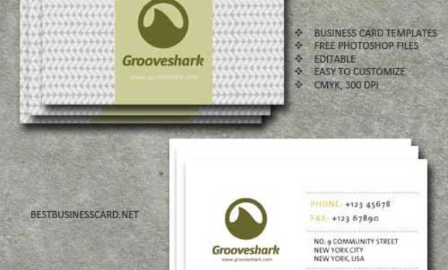 Business Card Template Psd 22 Free Editable Files Regarding Generic Business Card Template