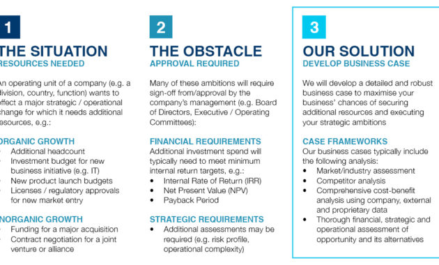 Business Case Development Quinlan Associates In Presenting A Business Case Template