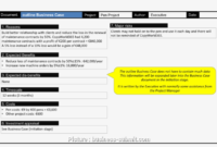 Business Case Format In Excel New Project Business In How To Create A Business Case Template