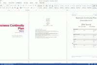 Business Continuity Plan Download 48 Pg Ms Word 12 Regarding Business Plan Template Free Word Document