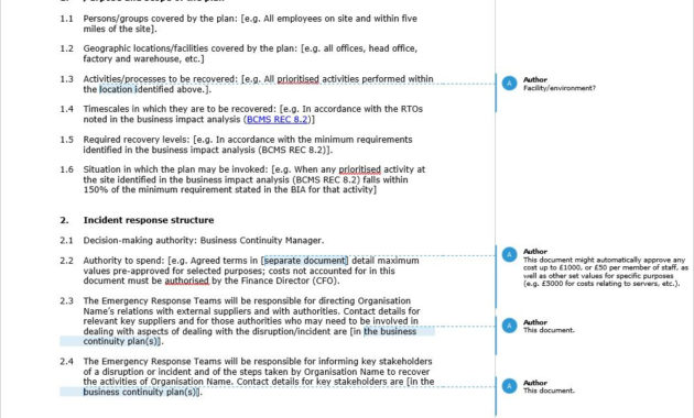 Business Continuity Plan For It Business Continuity Plan Pertaining To Small Business Administration Business Plan Template