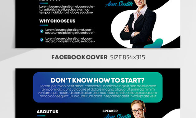 Business Free Facebook Cover Template In Psd Post Intended For Facebook Templates For Business