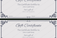 Business Gift Certificate Template 50 Editable For Quality Editable Fitness Gift Certificate Templates