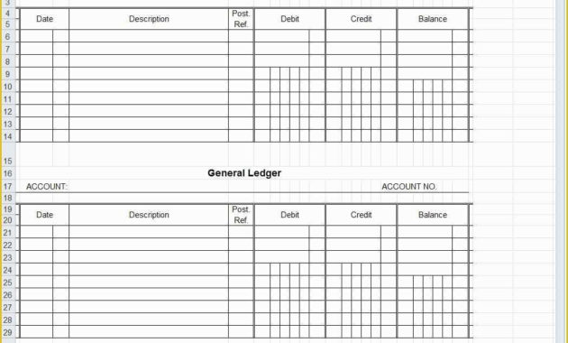 Business Ledger Template Excel Free Of General Ledger Inside Business Ledger Template Excel Free