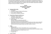 Business Meeting Agenda Template 10 Free Word Pdf With Consent Agenda Template