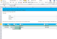 Business Meeting Agenda Template Excel Tmp With Best Business Strategy Meeting Agenda Template