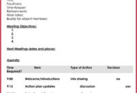 Business Meeting Agenda Templates 9 Best Samples In Pdf Pertaining To Best Template For Business Meeting Agenda