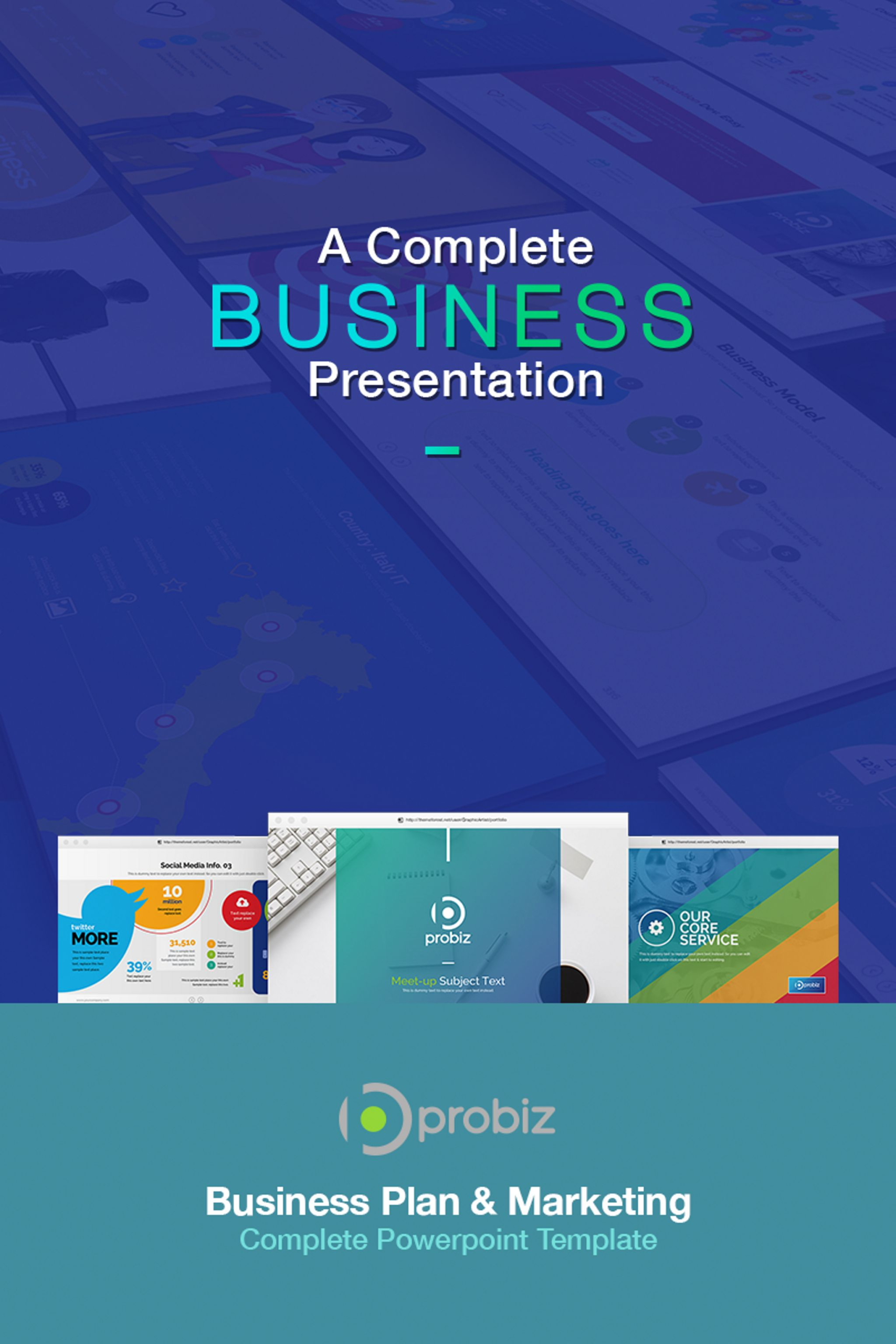 Business Plan Marketing Powerpoint Template 67022 For Business Plan Template Powerpoint Free Download