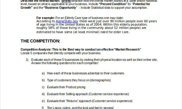 Business Plan Template 11 Free Word Pdf Documents For Business Plan For A Startup Business Template