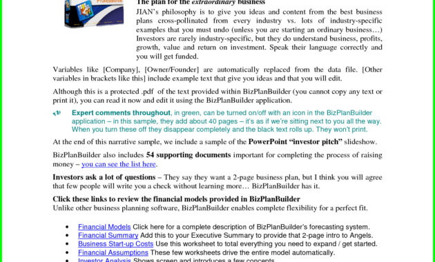Business Plan Template Sample Pdf Printable Schedule For Real Estate Investment Partnership Business Plan Template