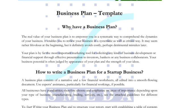 Business Plan Template With Profit And Loss Discussion Regarding Very Simple Business Plan Template