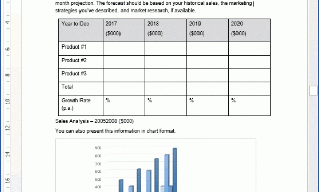 Business Plan Templates 40Page Ms Word 10 Free Excel Regarding Business Plan Spreadsheet Template Excel