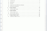 Business Process Design Templates Ms Word Excel Visio Throughout Business Process Documentation Template