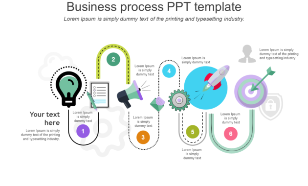 Business Process Ppt Template Curve Model Slideegg Throughout Business Process Modeling Template