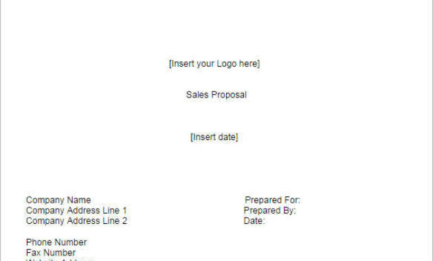 Business Proposal Template Free Word Pdf Ppt Doc Formats Within Business Sale Proposal Template