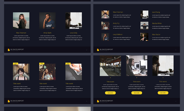 Business Report Powerpoint Template Vol 1 Free Download Inside Ppt Presentation Templates For Business