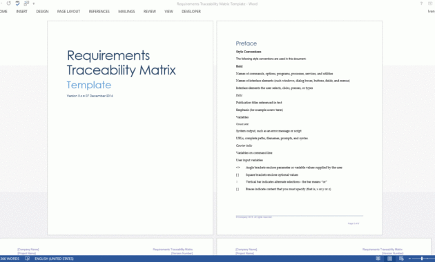 Business Requirements Specification Template Ms Word For Business Requirements Definition Template
