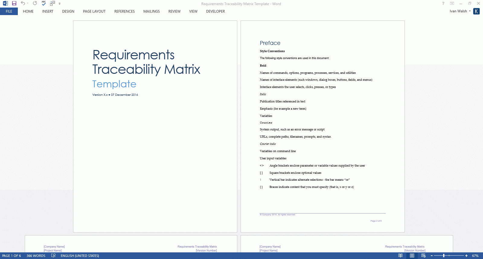 Business Requirements Specification Template Ms Word For Business Requirements Definition Template