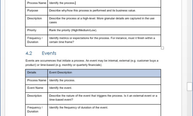 Business Requirements Specification Template • My Software With Business Requirement Specification Document Template