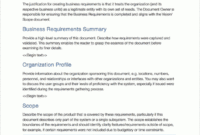 Business Requirements Template Apple Templates Forms Within Example Business Requirements Document Template