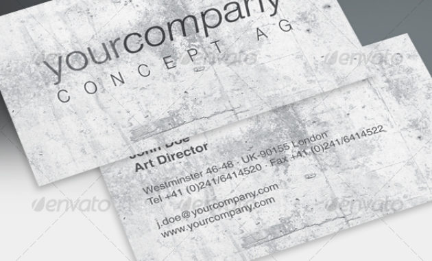 Businesscard Concretehtbg Graphicriver In Google Search Business Card Template