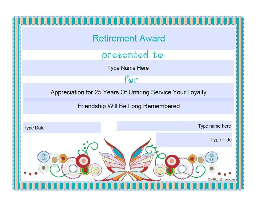 Butterflyawardtemplatepdfdocdownloaddesign Throughout Track And Field Certificate Templates Free