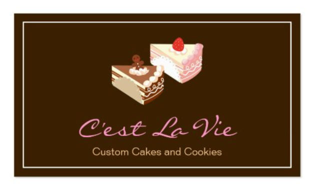 Cake Business Cards Cake Business Card Designs Pertaining To Cake Business Cards Templates Free