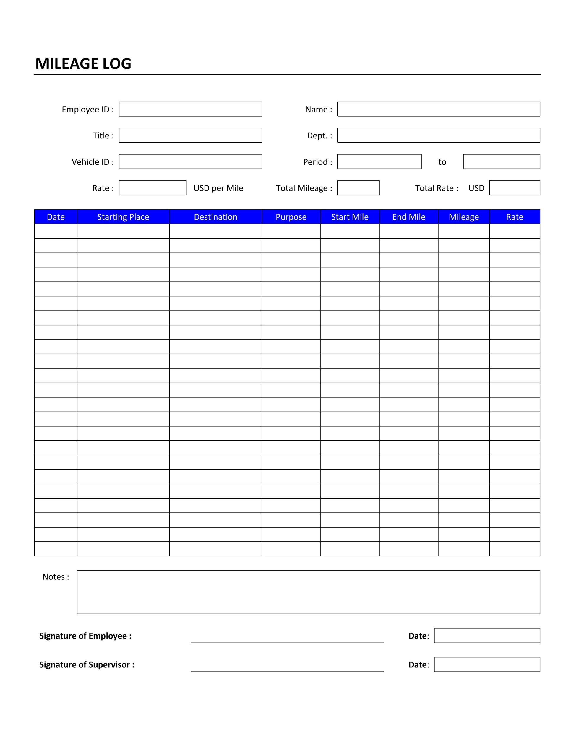 Car Mileage Log Book Template Dobraemerytura With Car Expense Log Book Template