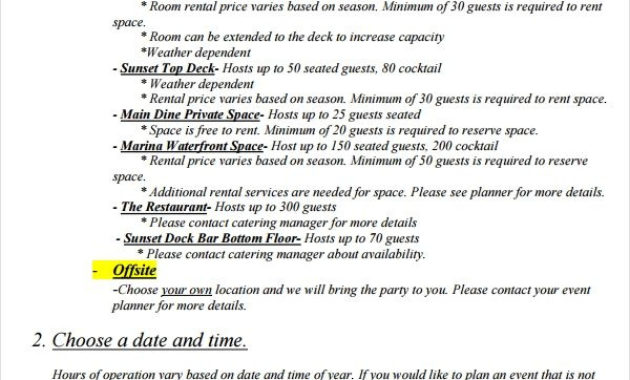Catering Proposal ⋆ Wwwscotlandbycamper Within Printable Catering Proposal Template