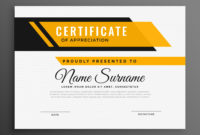 Certificate Award Diploma Template In Yellow Color Pertaining To Awesome Art Award Certificate Template