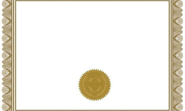 Certificate Blank Certificates Templates Free For Free Printable Blank Award Certificate Templates
