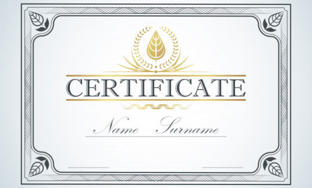 Certificate Border Frame Template Guide Design Retro Intended For Awesome Certificate Border Design Templates