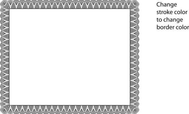 Certificate Border Vector Certificates Templates Free Throughout Awesome Free Printable Certificate Border Templates