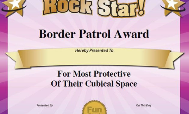 Certificate Ideas For Employees Certificates Templates Free Pertaining To Funny Certificates For Employees Templates