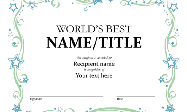 Certificate Of Achievement Blue Pertaining To Quality Blank Certificate Of Achievement Template