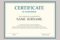 Certificate Of Achievement Template Design Free Vector File Within Quality Free Printable Certificate Of Achievement Template
