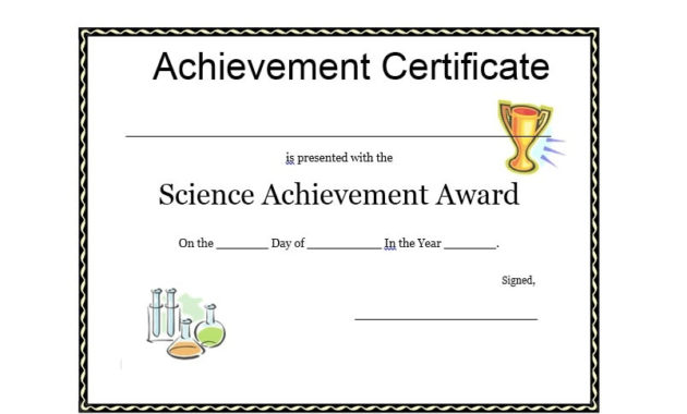 Certificate Of Achievement Template Microsoft Word Hq In Free Word Certificate Of Achievement Template