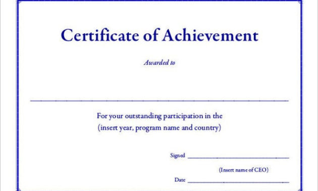Certificate Of Achievement Templates 11 Word Pdf Psd Regarding Quality Outstanding Performance Certificate Template