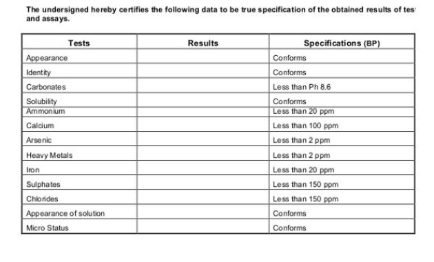 Certificate Of Analysis Fda Template Williamsonga For Certificate Of Analysis Template