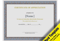 Certificate Of Appreciation Editable Word Template With Regard To Free Downloadable Certificate Of Recognition Templates