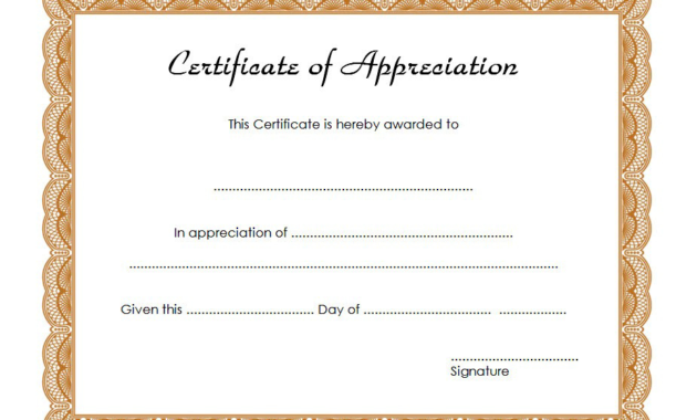 Certificate Of Appreciation Template Word 10 Best Ideas Regarding Printable Years Of Service Certificate Template Free 11 Ideas