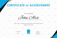 Certificate Of Athletic Achievement Design Template In Psd Throughout Awesome Athletic Certificate Template