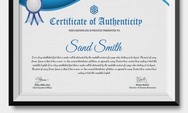 Certificate Of Authenticity Template 20 Free Word Pdf Throughout Certificate Of Authenticity Photography Template