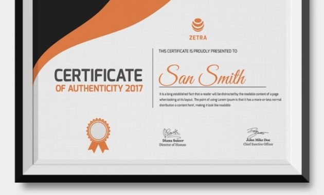 Certificate Of Authenticity Template 27 Free Word Pdf With Regard To Certificate Of Authenticity Free Template