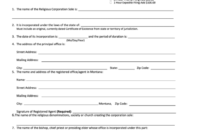 Certificate Of Authority For Foreign Religious Corporation With Regard To Quality Corporate Secretary Certificate Template