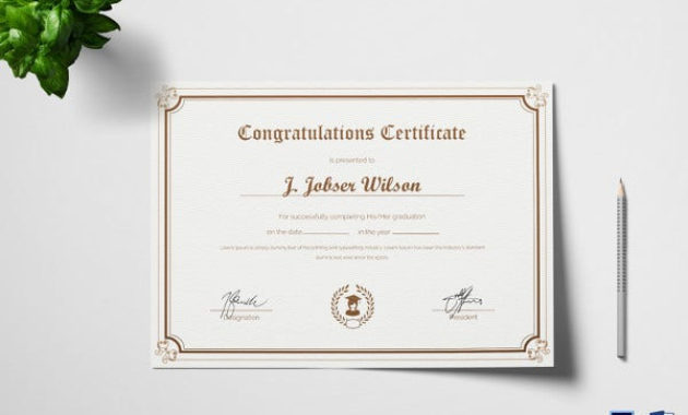 Certificate Of Completion 25 Free Word Pdf Psd Within Congratulations Certificate Word Template