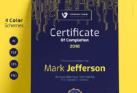 Certificate Of Completion Free Psd World In Finisher Certificate Template 7 Completion Ideas